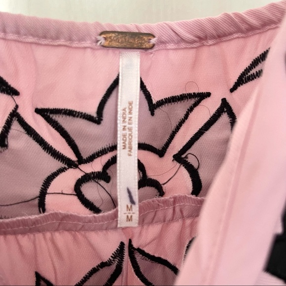 FREE PEOPLE Pink/Black Romper - Picture 8 of 8